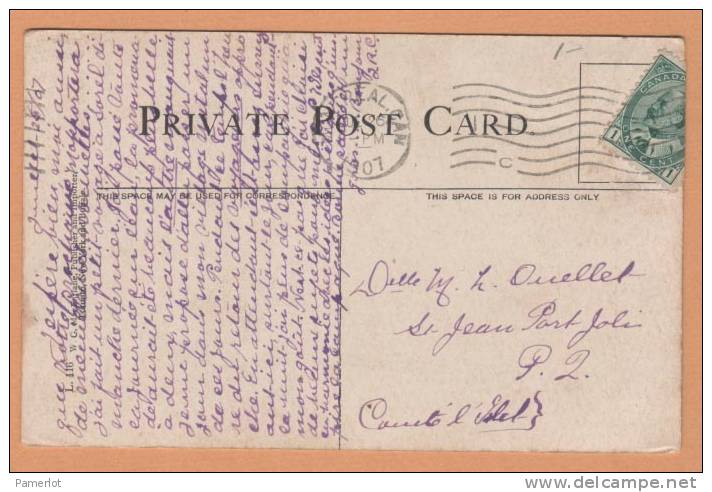 1907( Le Landemain De La Veille What A Difference In The Morning ) Animé Timbre  Postcard Carte Postale CPA Post Card - Autres & Non Classés