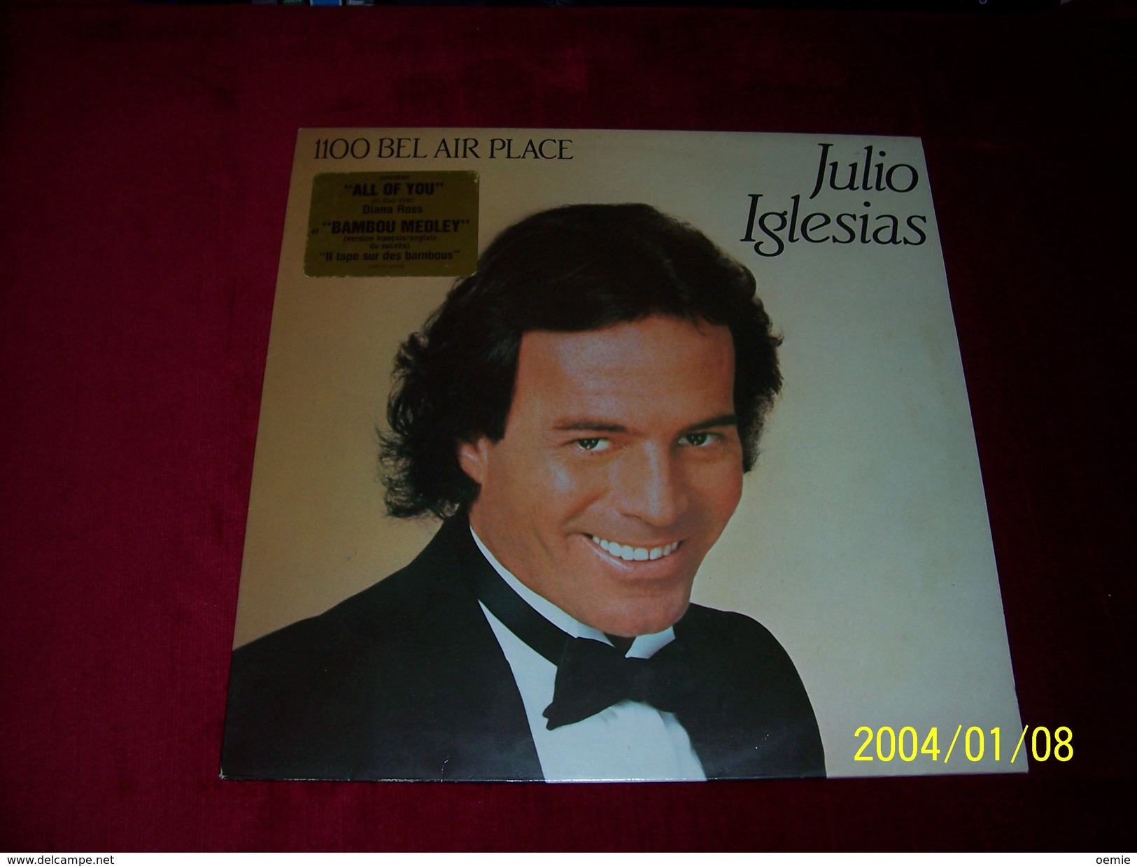 JULIO  IGLESIAS   °  1100 BEL AIR PLACE - Other - Spanish Music