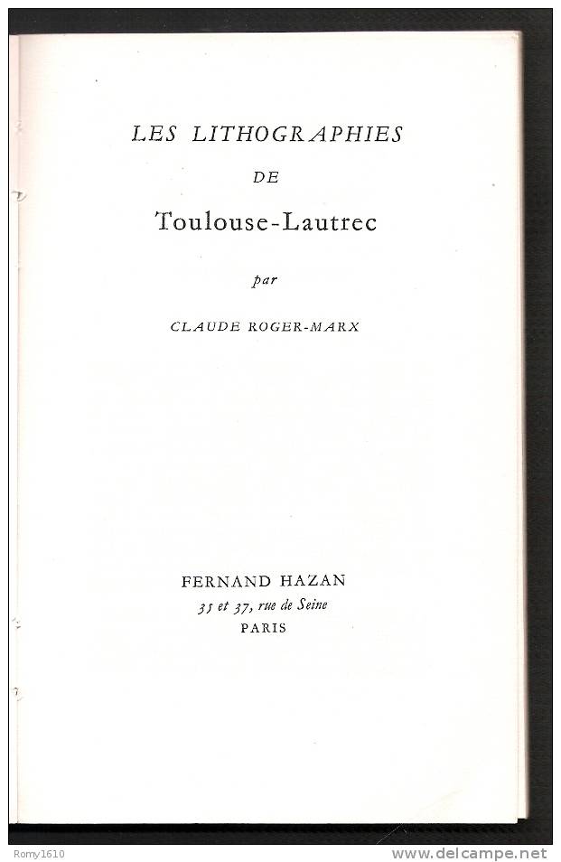 Les Lithographies De Toulouse-Lautrec. 24 Planches. Bibliothèque Aldine Des Arts. Voir Les Différents Scans Et Détails. - Autres & Non Classés