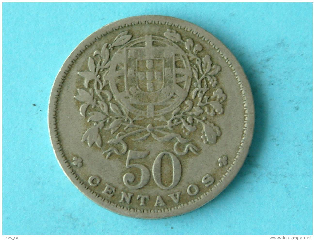 1952 - 50 CENTAVOS / KM 577 ( Uncleaned - For Grade, Please See Photo ) ! - Portogallo