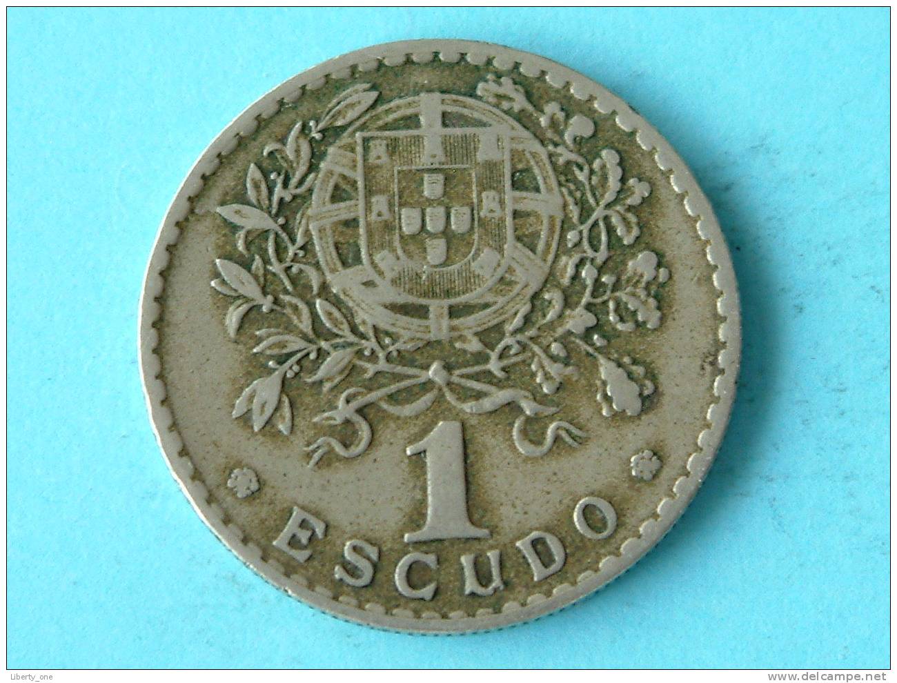 1928 - 1 ESCUDO / KM 578 ( Uncleaned - For Grade, Please See Photo ) ! - Portugal