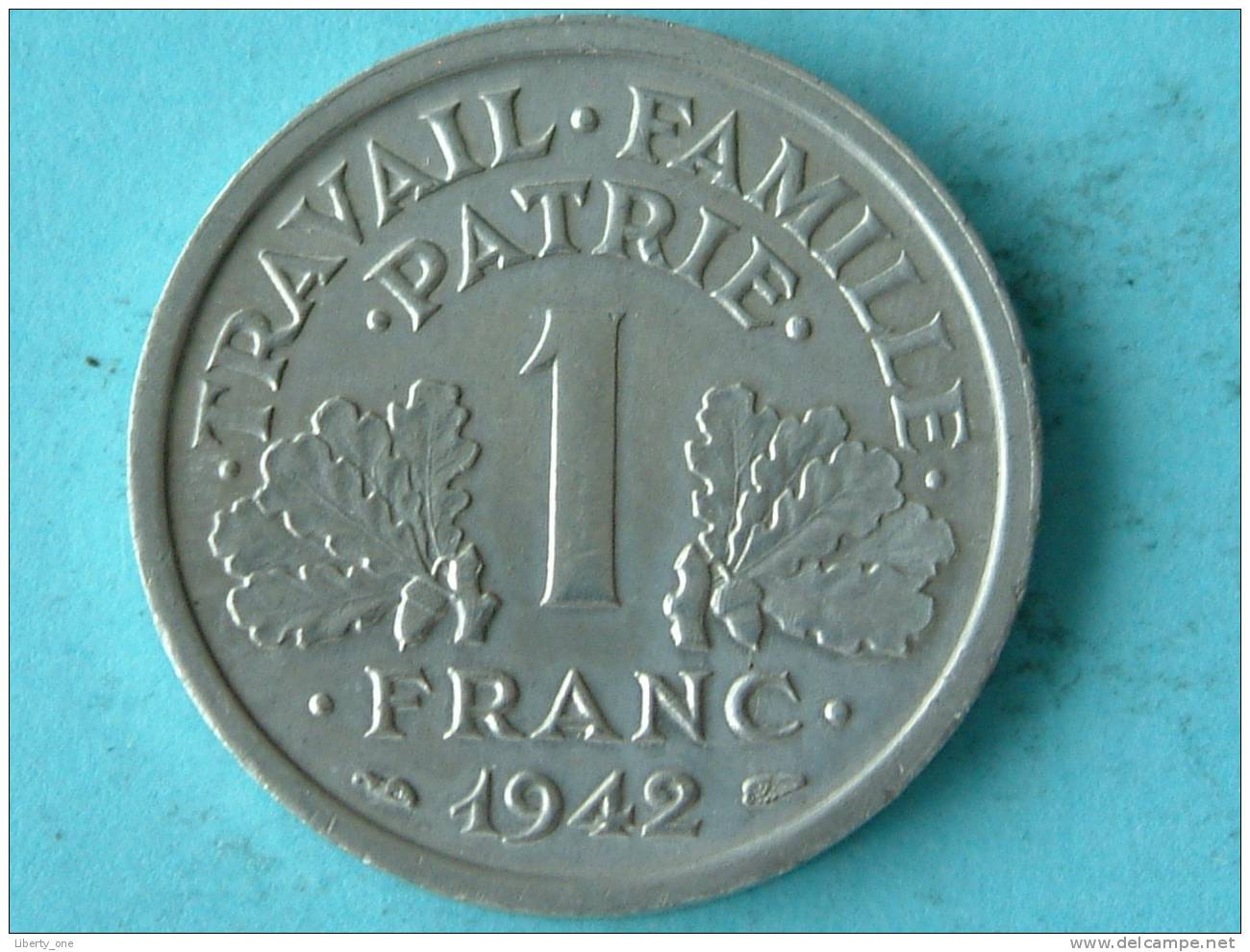 1942 - 1 FRANC / KM 902.1 ( Uncleaned - For Grade, Please See Photo ) ! - Sonstige & Ohne Zuordnung