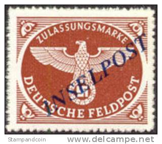 Germany Michel #10ab Mint Never Hinged Inselpost, Expertized By Dr. Dub  (38 Degrees) - Occupation 1938-45