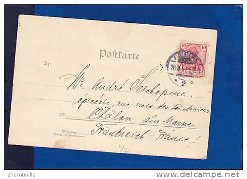 CP - D -  GRUSS AUS  FRIEDRICHSHAFEN - Précurseur   Timbrée 26/08/1897 - Friedrichshafen