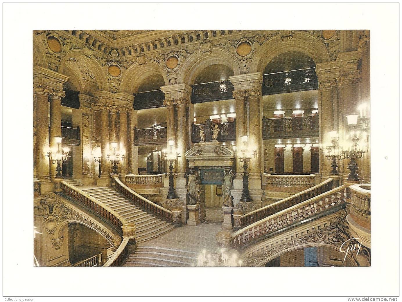 Cp, 75, Paris, Théatre De L'Opéra, Académie Nationale De Musique, Le Grand Escalier - Altri & Non Classificati