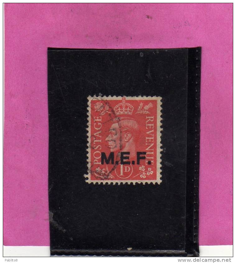 MEF 1942 M.E.F. TIRATURA DEL CAIRO 1 P USATO USED OBLITERE' - Britische Bes. MeF