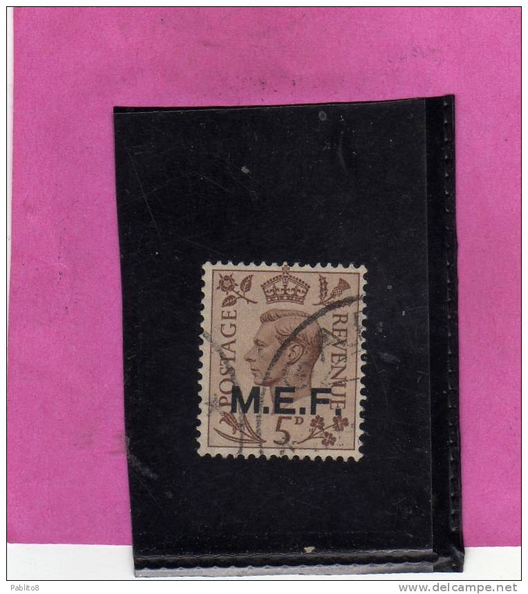 MEF 1943-47 5 P TIMBRATO - Occ. Britanique MEF