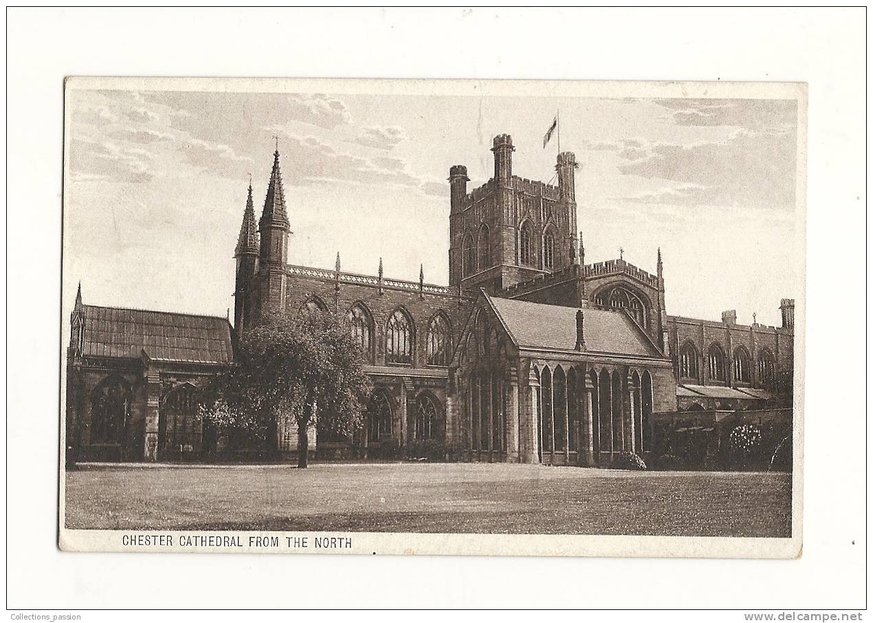 Cp, Angleterre, Chester, Chester Cathedral From The North, écrite - Chester