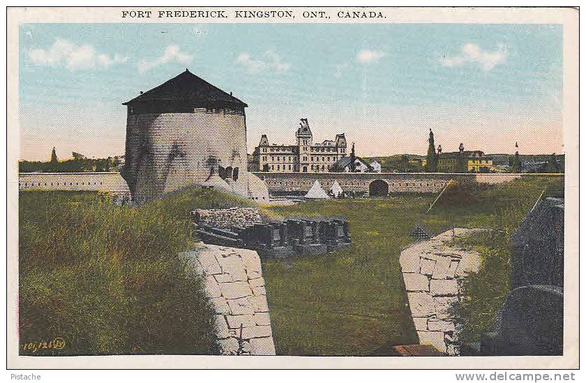 Kingston Ontario - Fort Frederick - Military - Valentine-Black - Unused - 2 Scans - Kingston