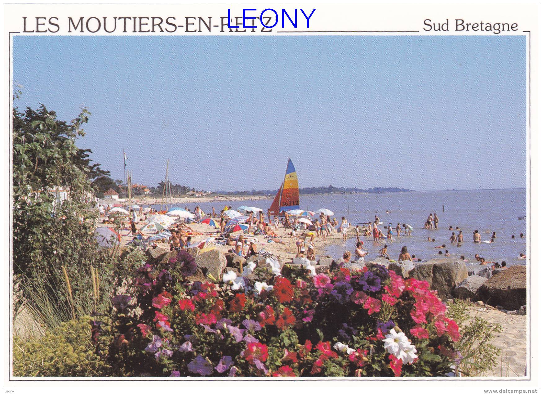 CPM Des MOUTIERS En RETZ  (44) - La Plage - édit Marc GUITTENY - Les Moutiers-en-Retz