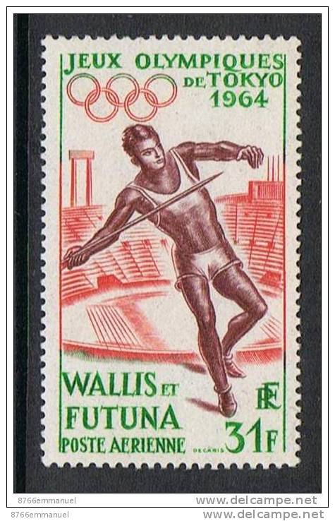 WALLIS ET FUTUNA AERIEN N°21 N**  Jeux Olympiques,  Javelot - Unused Stamps