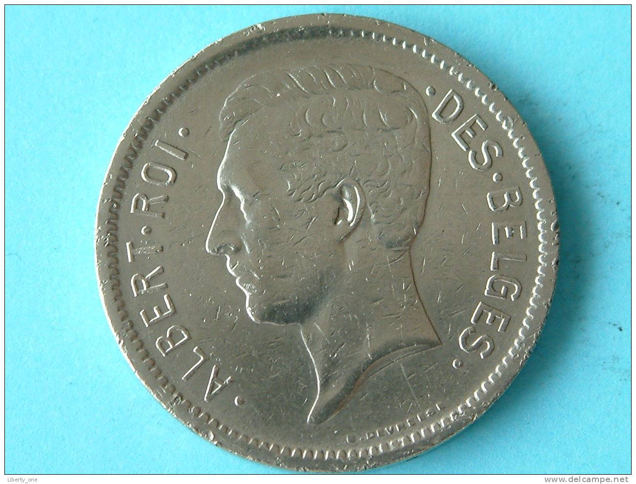 1933 - 5 FRANC Un Belga FR / Morin 388b ( For Grade, Please See Photo ) !! - 5 Francs & 1 Belga