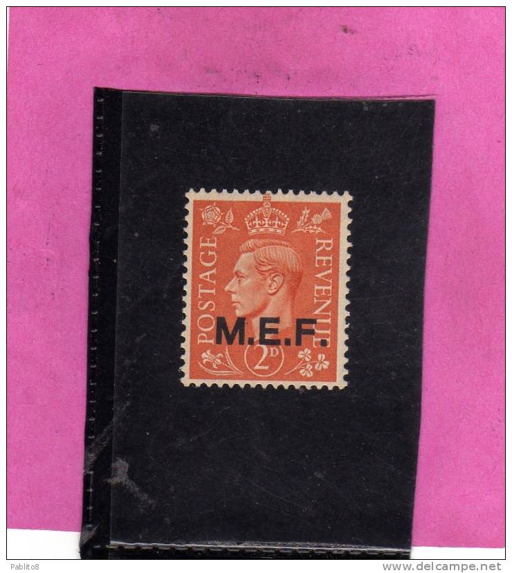 MEF 1942 M.E.F. TIRATURA DI NAIROBI 2 P MNH - British Occ. MEF