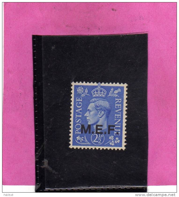 MEF 1942 M.E.F. TIRATURA DI NAIROBI 3 P MNH - British Occ. MEF