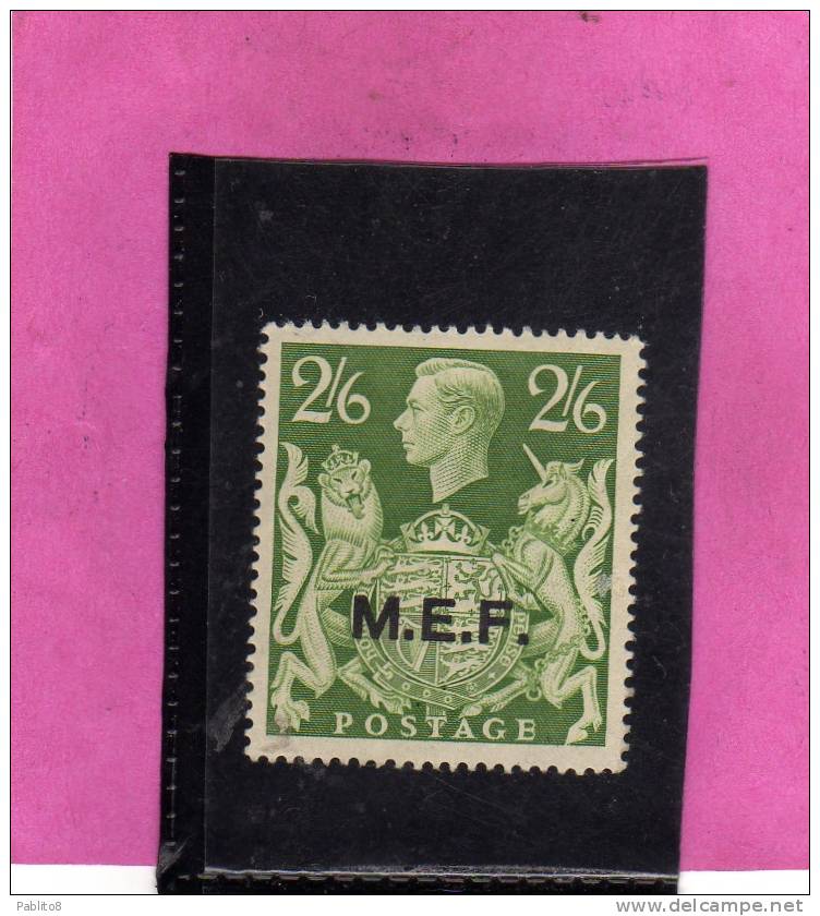 OCCUPAZIONI STRANIERE MEF 1943 - 1947 2/6 MNH - Britische Bes. MeF