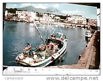 PORTICI NAPOLI PORTO E BARCA PESCA   STAZIONE  FERROVIARIA VB1972 DN3407 - Portici