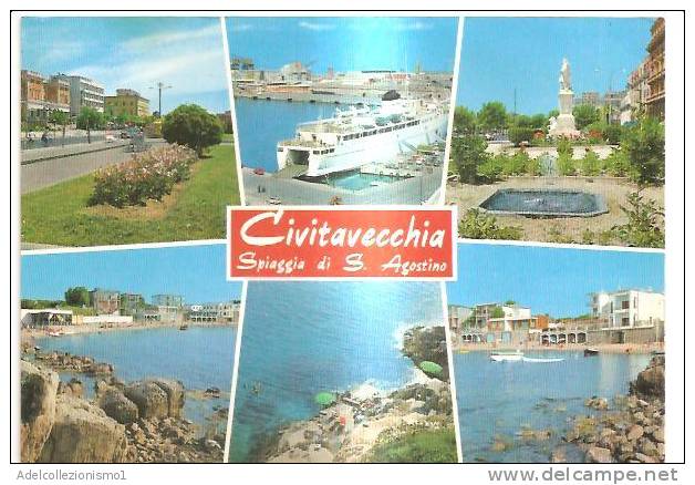 58709)cartolina Illustratoria Località Di Civitavecchia - Civitavecchia