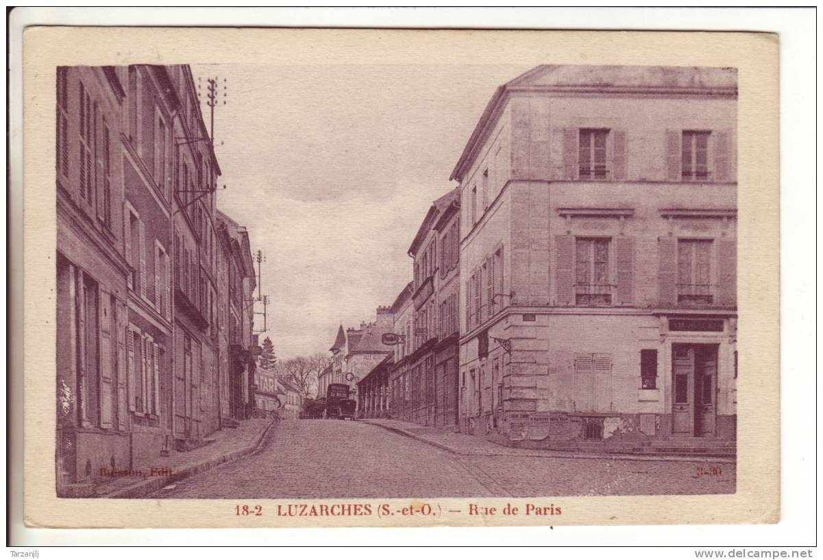 CPA De Luzarches (Val D'Oise 95): Rue De Paris - Luzarches
