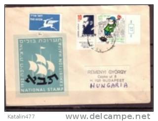 ISRAEL, 1986-1987. . Dr. Th.Herzl, Austrian Writer,  And Keep Israel Clean ,  Cover , - Brieven En Documenten