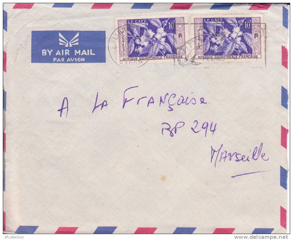 LIBREVILLE - GABON  - Colonies Francaises - Lettre - Flamme - Marcophilie - Storia Postale