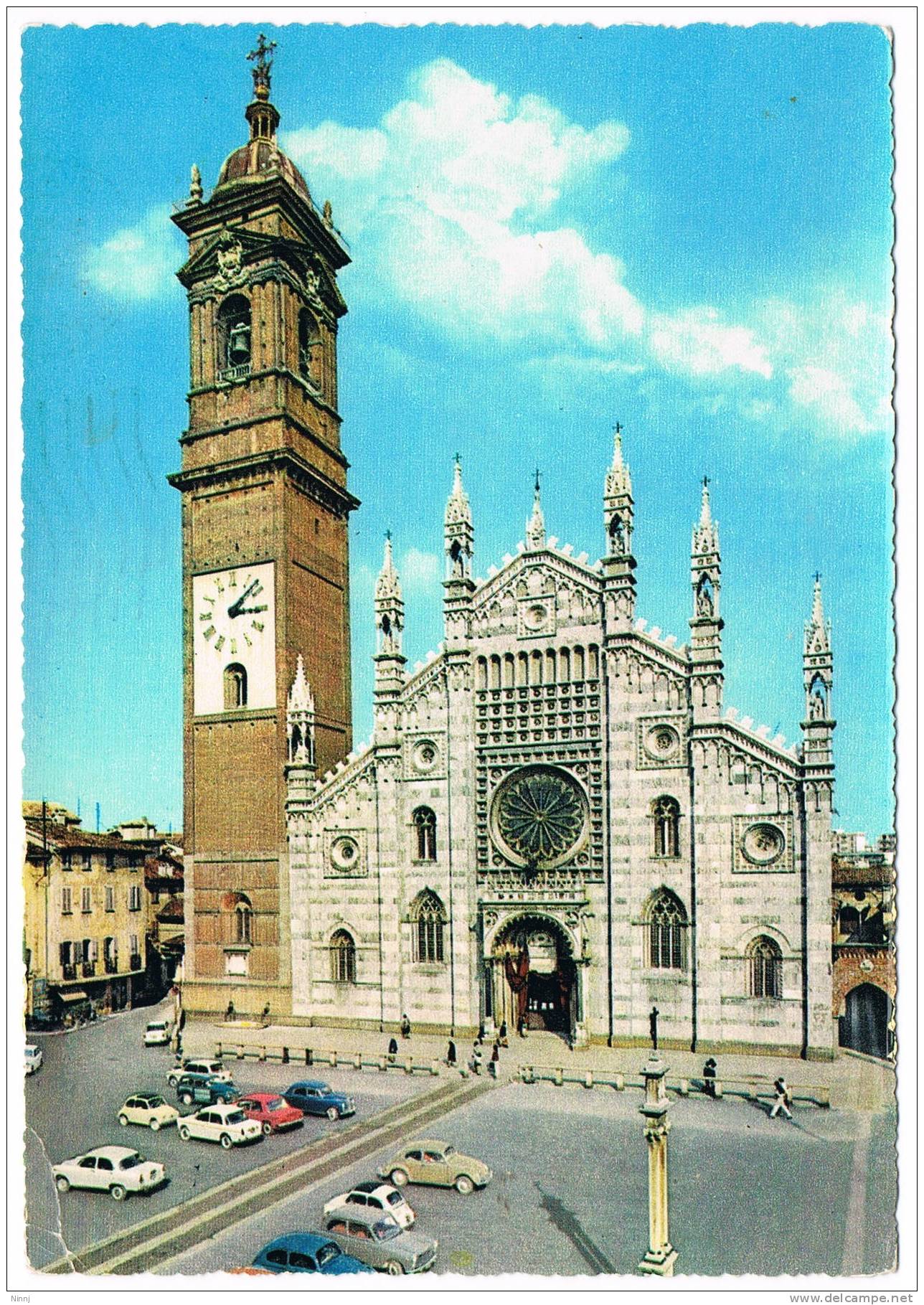 Italia Monza Il Duomo Fotocartolina  Viaggiata  3.9.1964 Ediz. Giesse - Monza