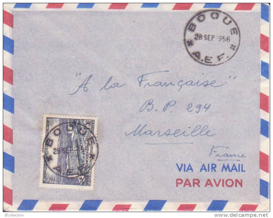 BOOUE ( PETIT BUREAU ) TRANSIT > LIBREVILLE - GABON  - Colonies Francaises - Lettre - Marcophilie - Covers & Documents