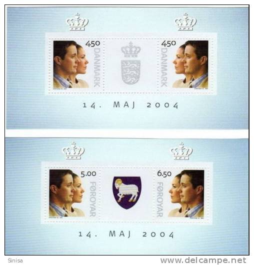 Denmark / Faroe Islands / Joint Issue / Royality - Nuevos