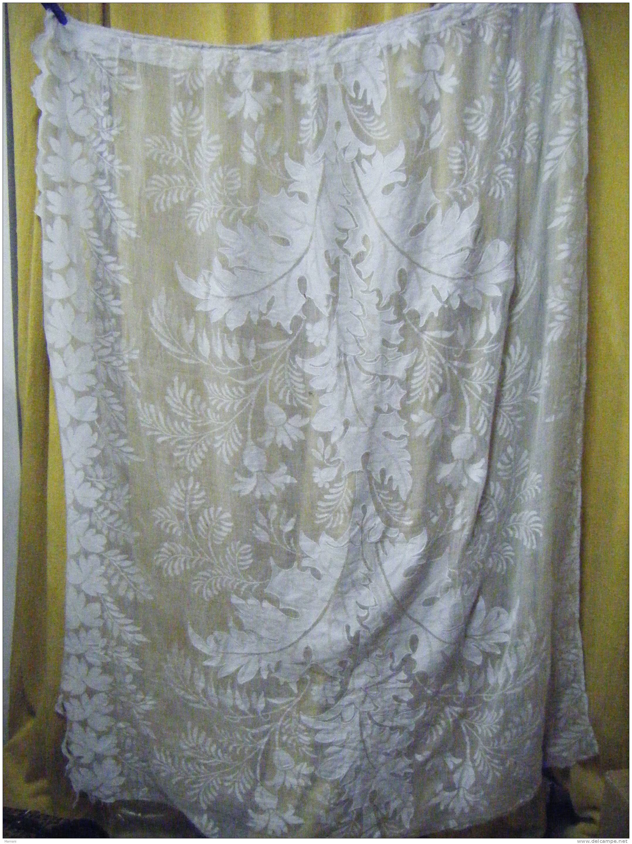 Rideau --a Restaurer Ou A N´utiliser Que Les Belles Parties-largeur 150x128 -..........(5) - Cortinas