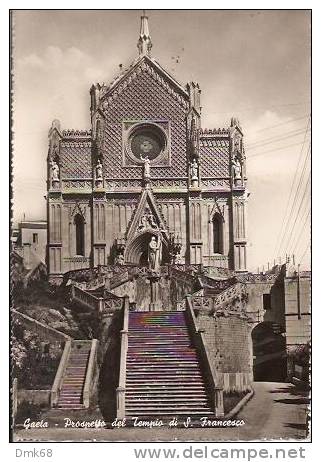 GAETA ( LATINA ) PROSPETTO DEL TEMPIO DI SAN FRANCESCO - - Latina