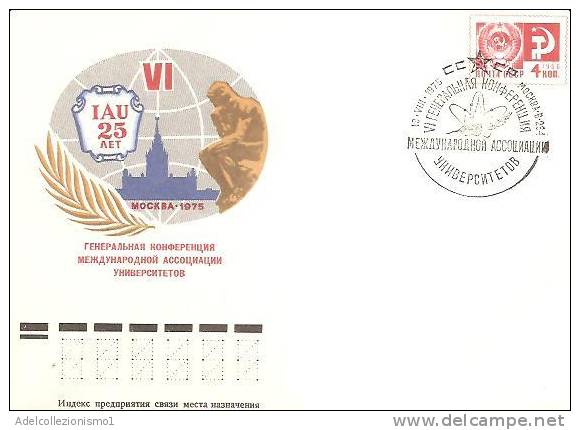 59161)lettera F.D.C. Russa Come Un Valore Più Annullo 19/8/1975 - FDC