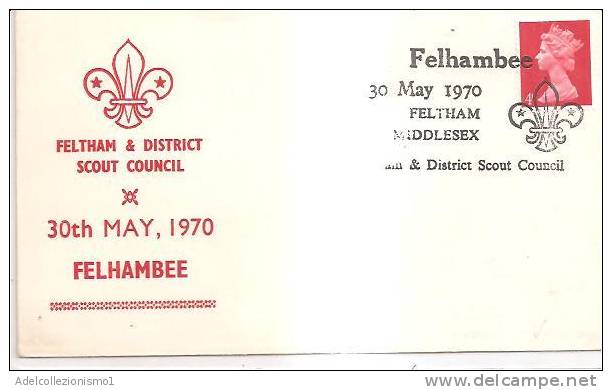 59196)lettera F.D.C. Inglese Felhambee Con Un Valore Più Annullo 30 Maggio 1970 - 1952-1971 Em. Prédécimales