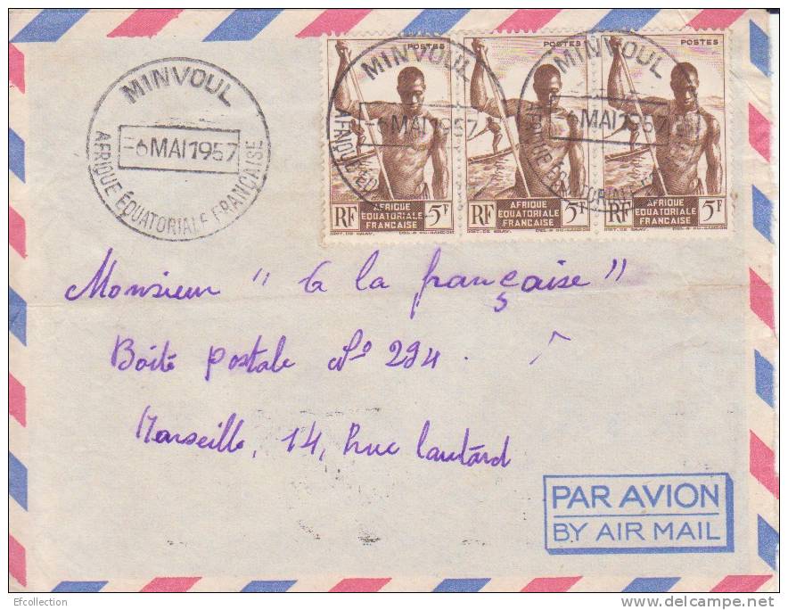 MINVOUL ( PETIT BUREAU ) TRANSIT > BITAM ( PETIT BUREAU ) GABON - Colonies Francaises - Lettre - Marcophilie - Lettres & Documents