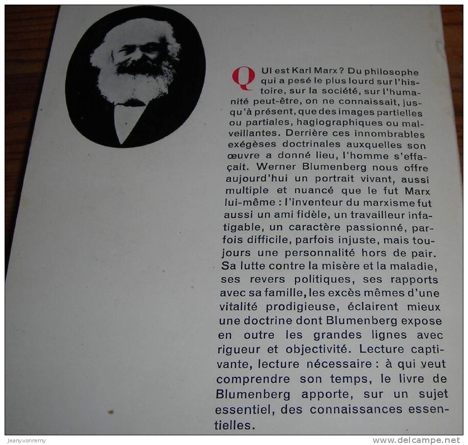Marx - Par Werner Blumenberg - 1967. - Histoire
