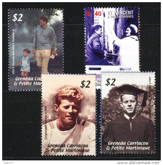 Grenada, St. Vincent.  MNH ** Stamps. U.S. President. J.F. Kennedy. (H113a003) - Kennedy (John F.)
