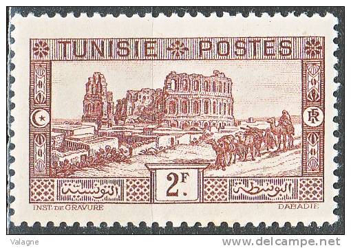 TUNISIE N° 176 De 1931 Neuf  "l´Aphitéâtre D´El Djem" - Andere & Zonder Classificatie