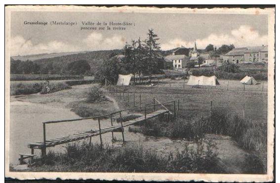 GRUMELANGE (MARTELANGE)  VALLEE DE LA HAUTE-SURE : PONCEAU SUR LA RIVIERE - Martelange