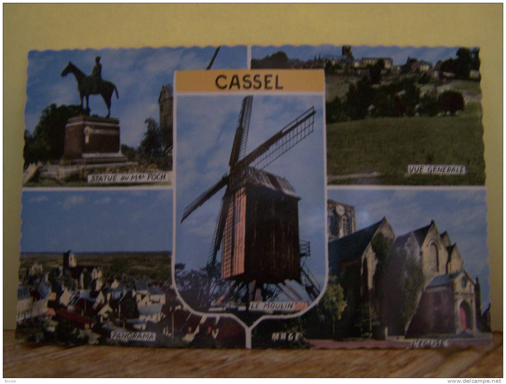 CASSEL (NORD) LE MOULIN A VENT, VUE GENERALE.  N°1016 - Cassel