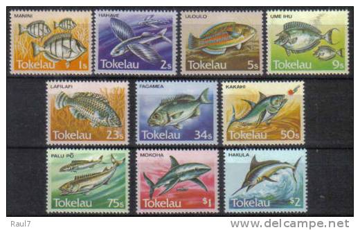 TOKELAU 1984 - Faune, Poissons, Série Courante 1984 - 12v Neuf *** MNH Set, Def Issue - Tokelau