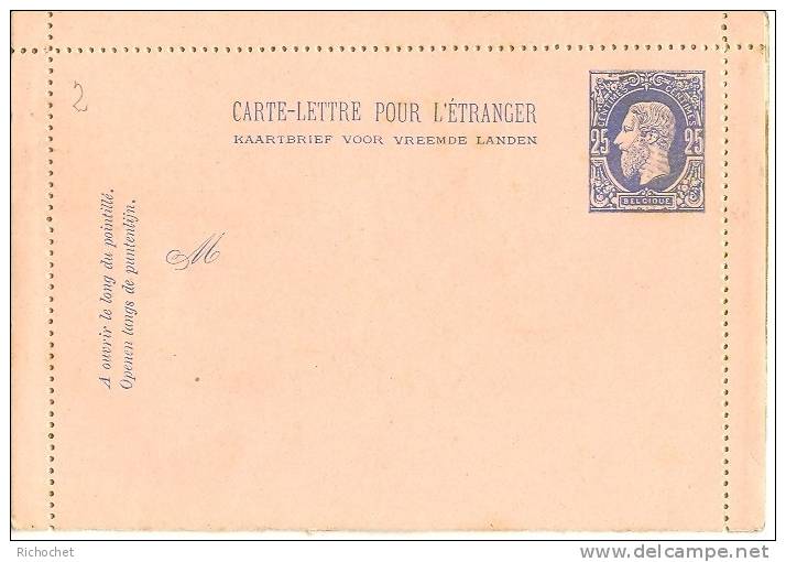 Belgique Cartes-Lettres N° 2  Perf  A  ** - Cartes-lettres