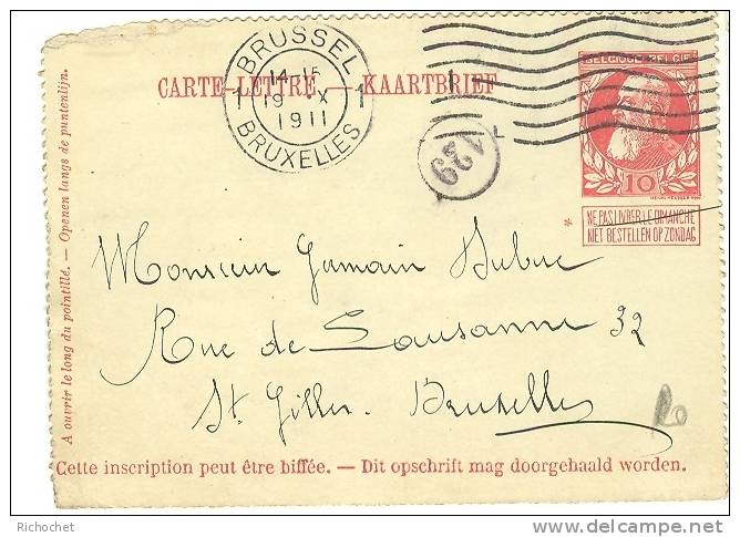 Belgique Cartes-Lettres N° 14 Obl. - Cartes-lettres