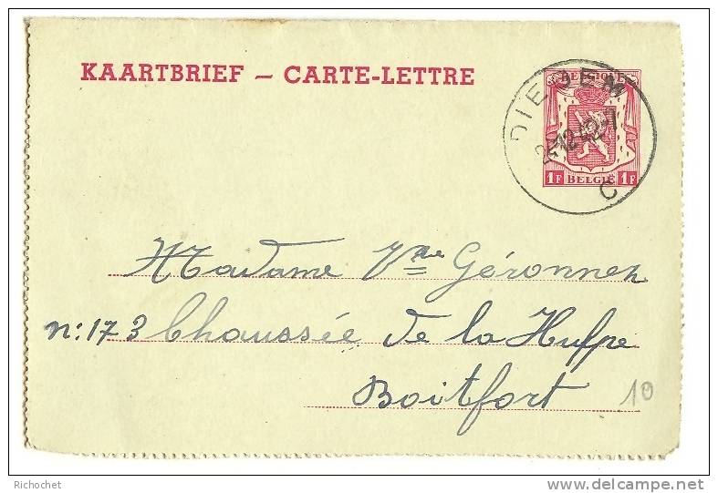 Belgique Cartes-Lettres N° 29 II NF Obl. - Carte-Lettere
