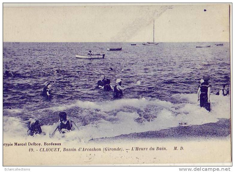 Claouey..Bassin D'Arcachon...33 ....l'Heure Du Bain.. (voir Scan Et/ou Annotation) - Autres & Non Classés