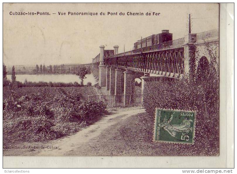 Cubzac Les Ponts....33 ..lot De 2 Cartes   Vue Diverses.. (voir Scan Et/ou Annotation) - Cubzac-les-Ponts