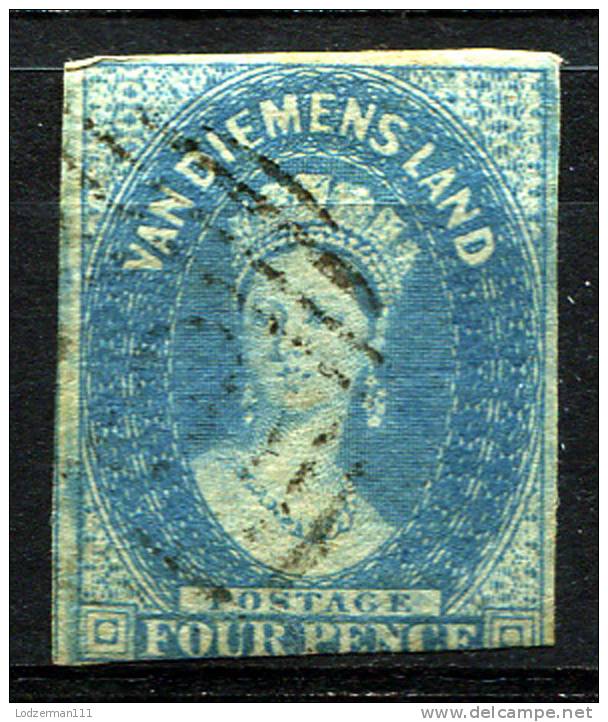 TASMANIA 1857 Unwmk - Yv.8 (Mi.8, Sc.9) Used - Gebruikt