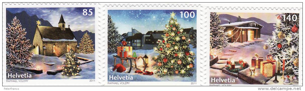 2011 Svizzera - Natale - Unused Stamps