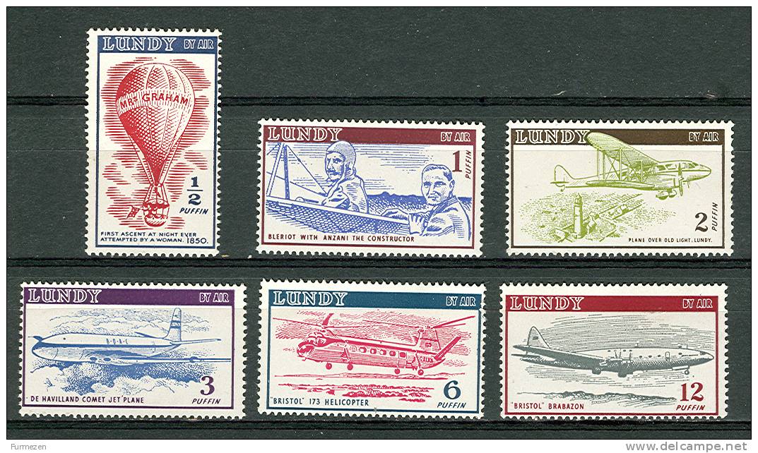 LUNDY - Aviation - MNH ** - Isle Of Channel - Fantasy Labels