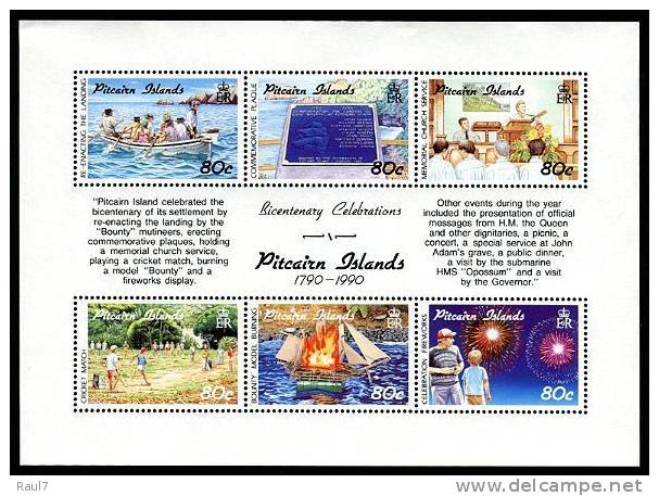 PITCAIRN  - Bicentenaire De Pitcairn (IV) - BF Neufs*** ( MNH ) - Pitcairn Islands