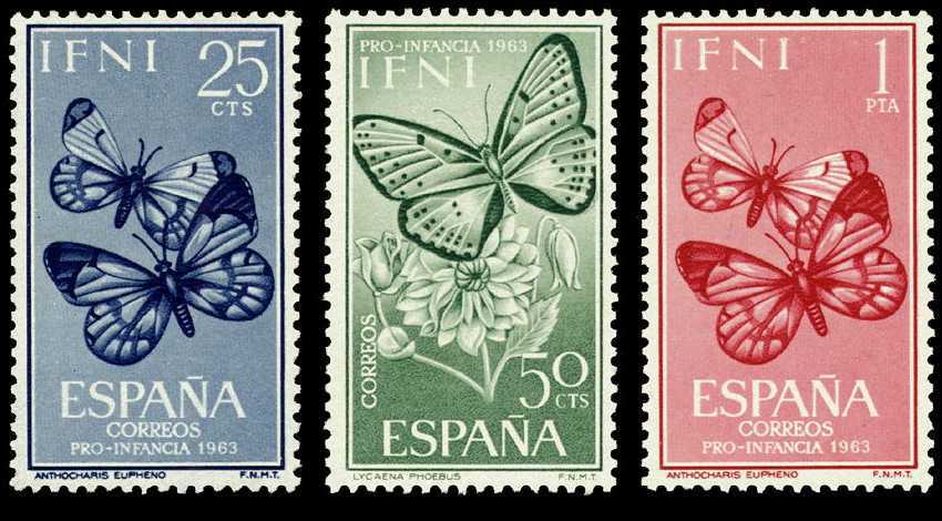 Ifni 195/97 ** Mariposas. 1963 - Ifni