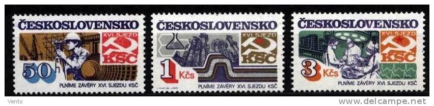 CS 1983 Mi 2730-32 ** Set MNH - Neufs