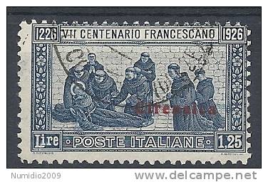 1926 CIRENAICA USATO SAN FRANCESCO 1,25 LIRE - RR9448 - Cirenaica